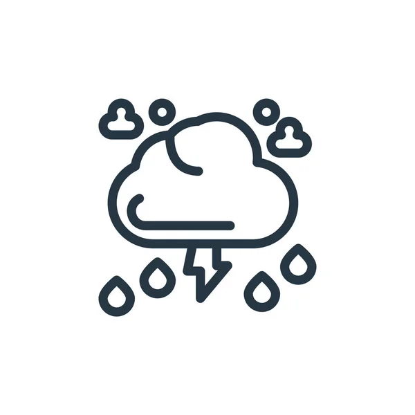 Cloud Icon Διάνυσμα Από Τον Καιρό Λεπτή Γραμμή Απεικόνιση Του — Διανυσματικό Αρχείο