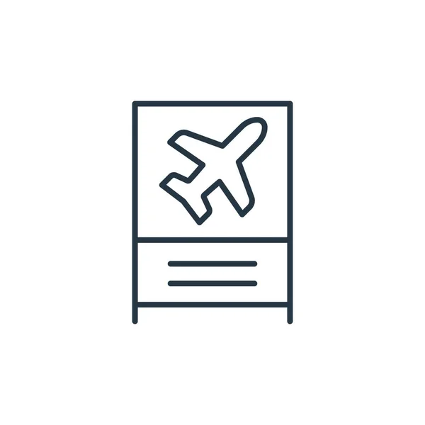 Flughafen Utility Icon Vektor Aus Dem Flugkonzept Dünne Illustration Der — Stockvektor