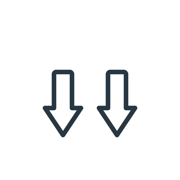 Завантажити Значок Вектор Концепції Маркетингу Бізнесу Тонка Лінія Ілюстрації Звантаження — стоковий вектор