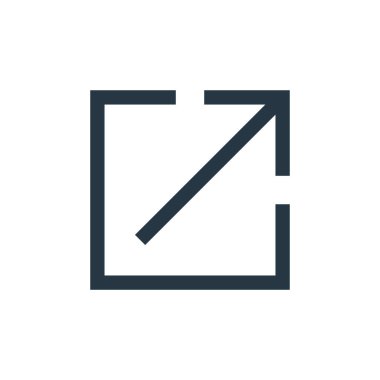 Ekommerce temel ui kavramından ikon vektörünü aç. Açık, düzenlenebilir vuruşun ince çizgisi. Web ve mobil uygulamalarda kullanmak için doğrusal işareti aç, logo, yazdırma ortamı.