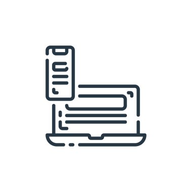 Elderning konseptinden karşıt simge vektörü. İnce çizgili düzenlenebilir felç çizgisi. Web ve mobil uygulamalar, logo ve yazdırma ortamlarında kullanım için yanıt doğrusal işareti.