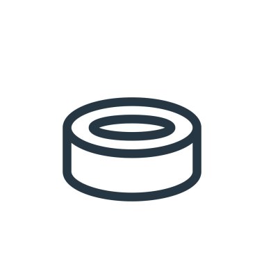 Yiyecek içecek konseptinden suşi ikonu vektörü. Düzenlenebilir suşi felcinin ince bir çizgisi. Web ve mobil uygulamalarda kullanmak için sushi doğrusal işareti, logo, yazdırma ortamı.