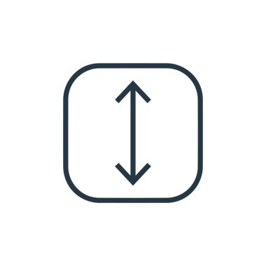 ok kavramından simge vektörüne kadar. İnce çizgili, aşağı doğru, düzenlenebilir inme. Web ve mobil uygulamalar, logo ve yazdırma ortamlarında kullanım için doğrusal işareti kaldır.