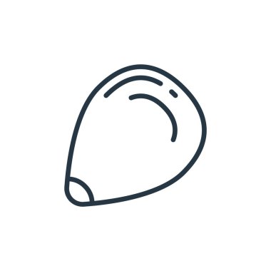 Bitki konseptinden mısır ikonu vektörü. Mısır düzenlenebilir felcin ince bir çizgisi. İnternet ve mobil uygulamalarda kullanmak için mısırın doğrusal işareti, logo, yazdırma ortamı.