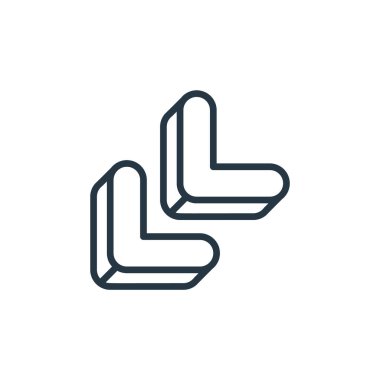 d okları kavramından köşegen ok ikonu vektörü. Düzenlenebilir okun ince çizgi çizimi. Web ve mobil uygulamalarda kullanmak için çapraz ok doğrusal işareti, logo, yazdırma ortamı.