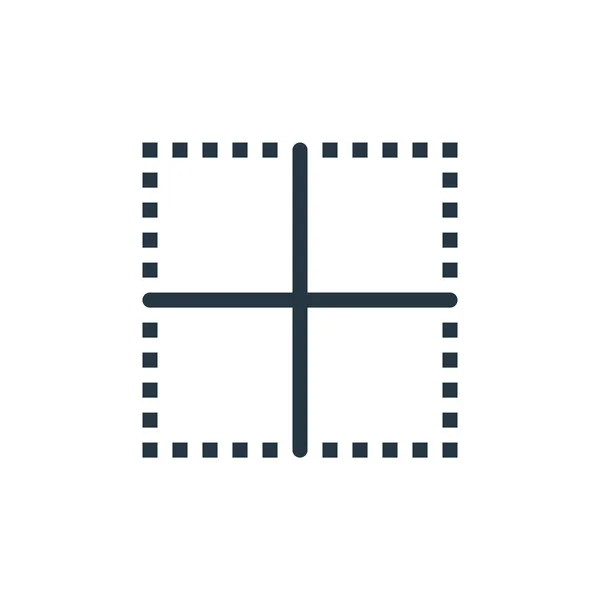 Рамки Значка Вектор Концепції Електронної Таблиці Тонка Лінія Ілюстрації Рубежів — стоковий вектор