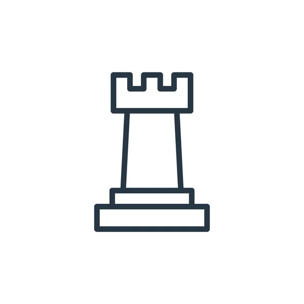 Black and white chess piece rook Royalty Free Vector Image