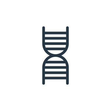 Tıbbi konseptten DNA yapısı ikon vektörü. DNA yapısı düzenlenebilir felcin ince çizgisi. Web ve mobil uygulamalarda kullanmak için DNA yapısı doğrusal işareti, logo, yazdırma ortamı.