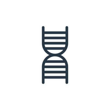 Tıbbi konseptten DNA yapısı ikon vektörü. DNA yapısı düzenlenebilir felcin ince çizgisi. Web ve mobil uygulamalarda kullanmak için DNA yapısı doğrusal işareti, logo, yazdırma ortamı.