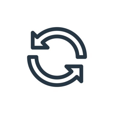 Simge vektörünü temel ui kavramından eşzamanla. Düzenlenebilir vuruşların ince çizgisi. Web ve mobil uygulamalar, logo ve yazdırma ortamlarında kullanmak için doğrusal işareti eşzamanla.