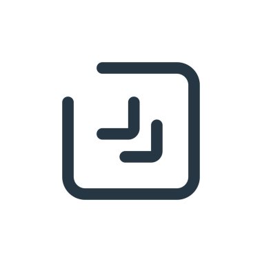 Ok konseptinden köşegen ok ikonu vektörü. Düzenlenebilir okun ince çizgi çizimi. Web ve mobil uygulamalarda kullanmak için çapraz ok doğrusal işareti, logo, yazdırma ortamı.