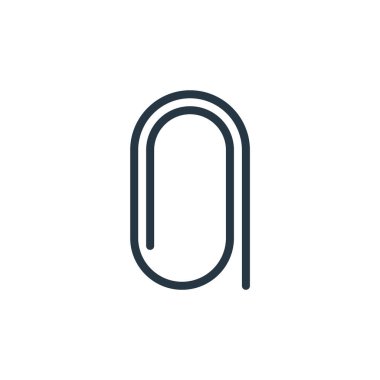 Eğitim konseptinden klipsli ikon vektörü. İnce çizgili düzenlenebilir felç çizgisi. Web ve mobil uygulamalar, logo ve yazdırma ortamlarında kullanmak için doğrusal işaret kullan.