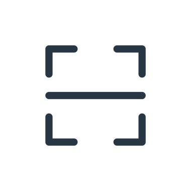 ekommerce kullanıcı arayüzü kavramından barkod tarayıcı simgesi vektörü. Düzenlenebilir barkod tarayıcısının ince çizgisi. Web ve mobil uygulamalarda kullanmak için barkod tarayıcı doğrusal işareti, logo, yazdırma 