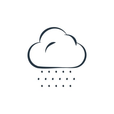 Hava konseptinden kar ikonu vektörü. İnce çizgili, düzenlenebilir kar felci çizgisi. Web ve mobil uygulamalarda kullanmak için kar doğrusal işareti, logo, yazdırma ortamı.