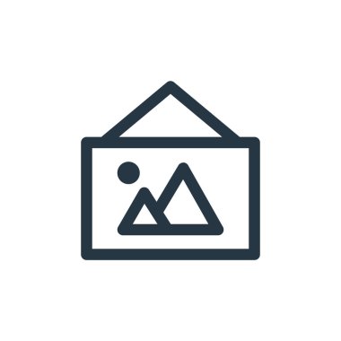 Seyahat konseptinden fotoğraf ikonu vektörü. Düzenlenebilir fotoğrafların ince çizgisi. Web ve mobil uygulamalarda kullanmak için fotoğraf doğrusal işareti, logo, yazdırma ortamı.