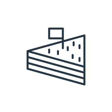 Sandviç konseptinden sandviç ikonu vektörü. İnce çizgili, düzenlenebilir sandiviç vuruşu. Web ve mobil uygulamalarda kullanmak için sandviç doğrusal işareti, logo, yazdırma ortamı.