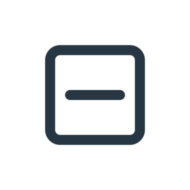 Temel kavramlardan işaret simgesi vektörünü en aza indir. İnce çizgili, düzenlenebilir işaret vuruşunu minimize etme çizgisi. Web ve mobil uygulamalar, logo ve yazdırma ortamlarında kullanmak için işaret doğrusal işaretini küçült.