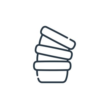 Ev bitkisi konseptinden pots ikonu vektörü. Düzenlenebilir tencere felcinin ince bir çizgisi. pots lineer işareti web ve mobil uygulamalar, logo, yazdırma ortam.