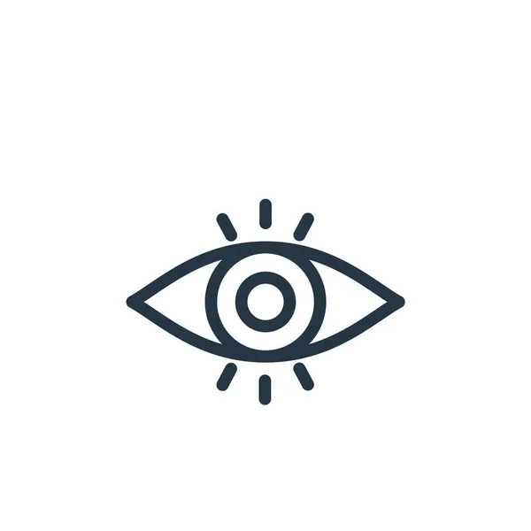 eye icon vector from design printing concept. Thin line illustration of eye editable stroke. eye linear sign for use on web and mobile apps, logo, print media.