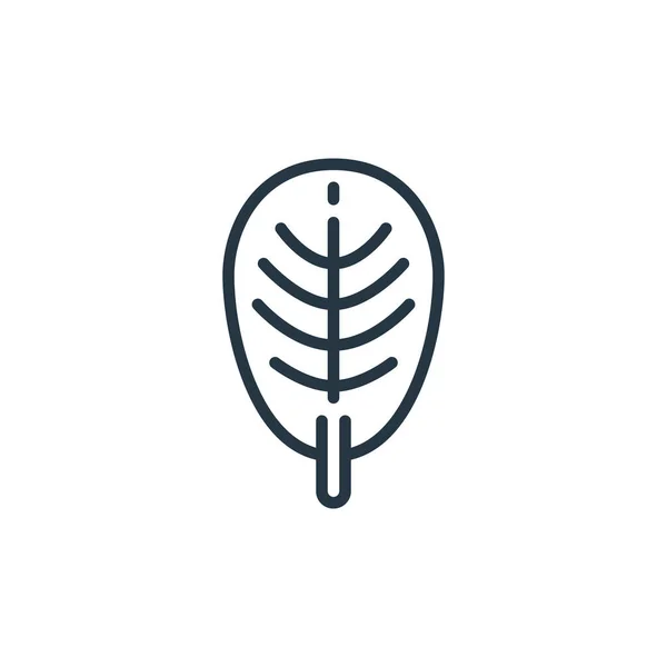 Blatt Icon Vektor Aus Pflanzen Konzept Dünne Abbildung Des Blatt — Stockvektor