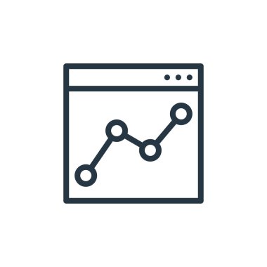 Seo Web Geliştirme konseptinden web sayfası ikon vektörü. Düzenlenebilir web sayfası vuruşunun ince çizgisi. Web ve mobil uygulamalarda kullanmak için web sayfası doğrusal işareti, logo, yazdırma ortamı.