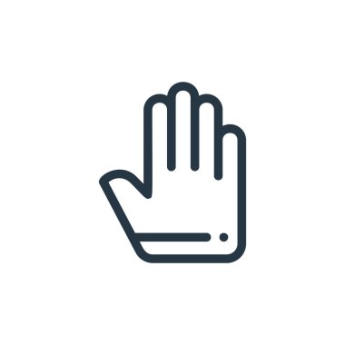 Bahar konseptinden eldiven ikonu vektörü. İnce çizgili, düzenlenebilir vuruş çizgisi. Web ve mobil uygulamalarda kullanım için eldiven doğrusal işareti, logo, yazdırma ortamı.