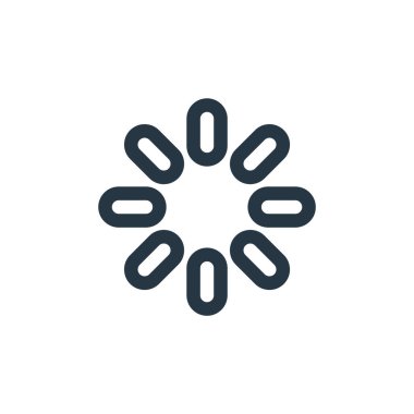 Temel ui kavramından ikon vektörü yükleniyor. Düzenlenebilir vuruşların ince çizgisi. Web ve mobil uygulamalarda kullanım için doğrusal işaret yükleniyor, logo, yazdırma ortamı.