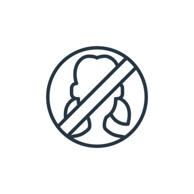 Kullanıcı konseptinden avatar simgesi vektörü. İnce çizgili, düzenlenebilir avatar felci çizgisi. Web ve mobil uygulamalarda kullanmak için avatar doğrusal işareti, logo, yazdırma ortamı.