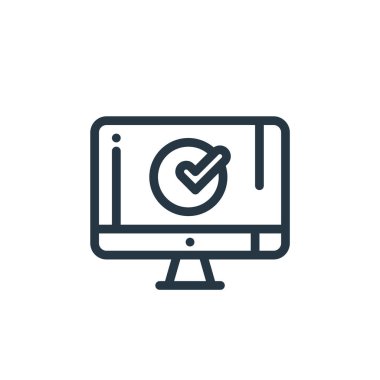 Siber güvenlik kavramından bir ikon vektörü. İnce çizgili düzenlenebilir felç çizgisi. Web ve mobil uygulamalarda kullanım için öncü doğrusal işaret, logo, yazdırma ortamı.