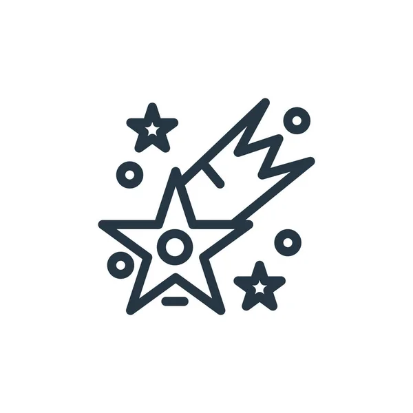 Estrella Caída Vector Icono Del Concepto Del Universo Ilustración Línea — Archivo Imágenes Vectoriales