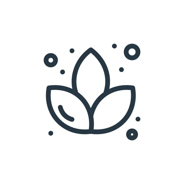 Lotus Icon Vektor Aus Sauna Konzept Thin Line Illustration Von — Stockvektor
