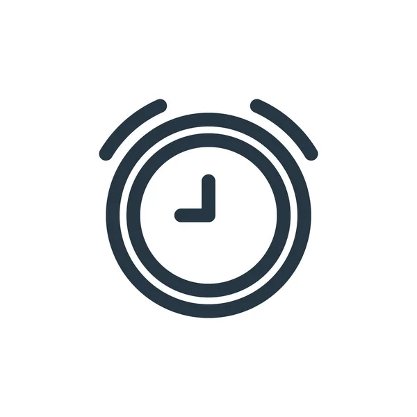 Reloj Despertador Icono Vector Concepto Básico Ilustración Línea Delgada Carrera — Vector de stock