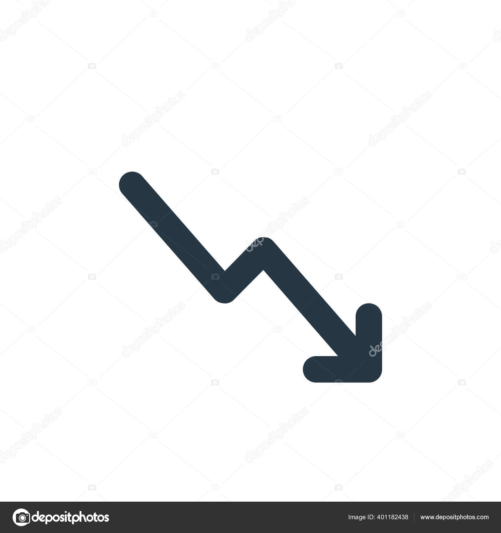 Diminuer Icône Vecteur Essentiel Concept Illustration Ligne Mince Diminution Avc Modifiable Diminuer Signe Linéaire Pour Une Utilisation Sur Les Applications Web Mobiles Logo Médias Imprimés