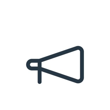 ecommerce kullanıcı arayüzü kavramından promosyon simgesi vektörü. İnce bir tanıtım çizgisi, düzenlenebilir felç. Web ve mobil uygulamalarda kullanmak için promosyon doğrusal işareti, logo, yazdırma ortamı.