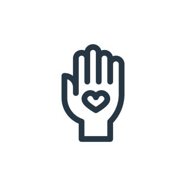 Etik kavramında simge vektörü yok. Düzenlenebilir felcin ince bir çizgisi. Web ve mobil uygulamalarda, logoda, yazdırma ortamında kullanılacak doğrusal işaret yok.