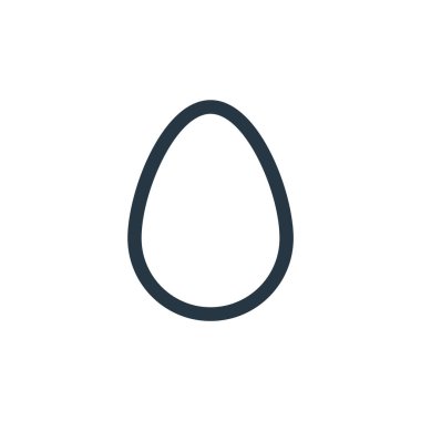 Yiyecek içecek konseptinden yumurta ikonu vektörü. İnce çizgili, düzenlenebilir yumurta çarpması. Web ve mobil uygulamalarda kullanmak için yumurta doğrusal işareti, logo, yazdırma ortamı.