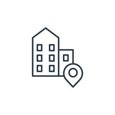 Seyahat konseptinden ev ikonu vektörü. Düzenlenebilir felcin ince bir çizgisi. ev doğrusal işareti web ve mobil uygulamalarda kullanım için, logo, yazdırma ortamı.