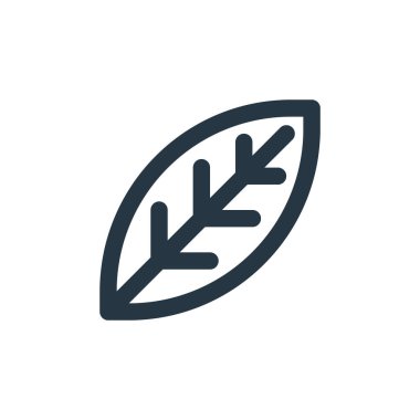 Bahar mevsimi konseptinden yaprak ikonu vektörü. Düzenlenebilir yaprak vuruşunun ince çizgisi. Web ve mobil uygulamalarda kullanmak için yaprak doğrusal işareti, logo, yazdırma ortamı.