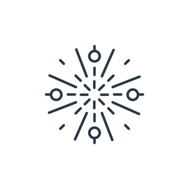 Dinozor konseptinden Büyük Patlama ikonu vektörü. Büyük Patlama 'nın düzenlenebilir vuruşunun ince çizgisi. Web ve mobil uygulamalarda kullanmak için Büyük Patlama doğrusal işareti, logo, yazdırma ortamı.