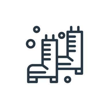 Tarım ve tarım konseptindeki ayakkabı ikonu vektörü. İnce çizgili, düzenlenebilir çizgiler. İnternet ve mobil uygulamalarda kullanmak için ayakkabı doğrusal işareti, logo, yazdırma ortamı.