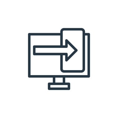 Seo Web Geliştirme konseptinden akıllı telefon ikonu vektörü. Düzenlenebilir akıllı telefon vuruşunun ince bir çizgisi. Web ve mobil uygulamalarda kullanmak için akıllı telefon doğrusal işareti, logo, yazdırma ortamı.