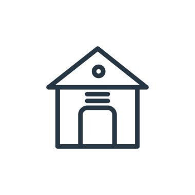 Eğitim konseptinden ev ikonu vektörü. Düzenlenebilir felcin ince bir çizgisi. ev doğrusal işareti web ve mobil uygulamalarda kullanım için, logo, yazdırma ortamı.