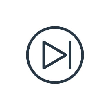 Pazarlama konseptinden ikon vektörünü atla. Düzenlenebilir vuruşun ince çizgisi. Web ve mobil uygulamalarda kullanmak için doğrusal işareti atla, logo, yazdırma ortamı.