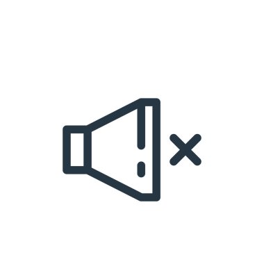 Arayüz konseptinden simge vektörünü kapat. Dilsiz, düzenlenebilir felcin ince bir çizgisi. Web ve mobil uygulamalarda kullanmak için sessiz doğrusal işaret, logo, yazdırma ortamı.