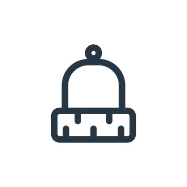Şükran Günü konseptinden bereli ikon vektörü. İnce çizgili, düzenlenebilir kulaç darbesi. Web ve mobil uygulamalar, logo ve yazdırma ortamlarında kullanım için beanie doğrusal işareti.