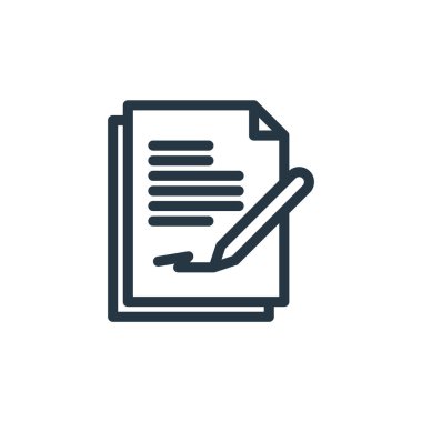 ortam konseptinden dosya simgesi vektörü. Düzenlenebilir felcin ince çizgisi. web ve mobil uygulamalarda kullanmak için doğrusal dosya işareti, logo, yazdırma ortamı.