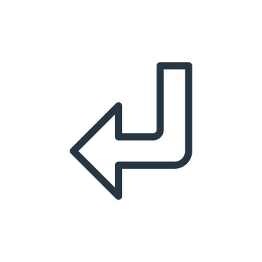 ok konseptinden sol ok simgesi vektörüne in. Sol aşağı doğru düzenlenebilir okun ince çizgisi. Web ve mobil uygulamalar, logo ve yazdırma ortamlarında kullanmak için sol ok doğrusal işaretini indir.