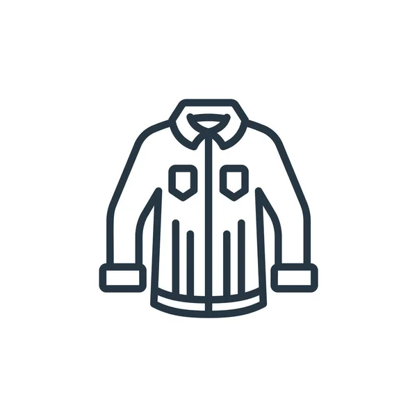 Shirt Icoon Vector Van Mode Kleding Concept Dunne Lijn Illustratie — Stockvector
