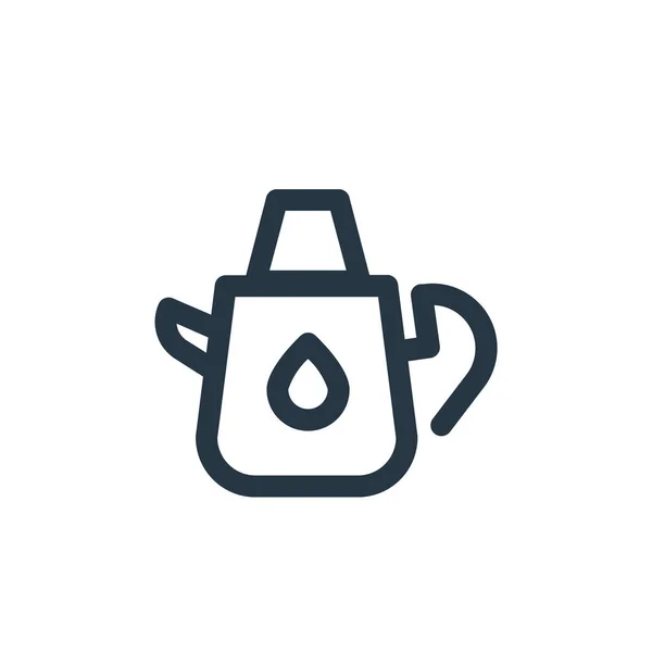 Teapot Icon Vector Spring Concept Thin Line Illustration Teapot Editable — Stock Vector