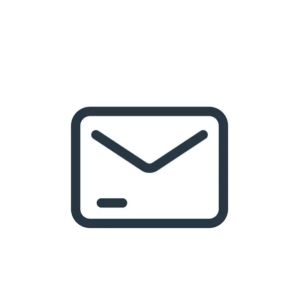 Vetor Ícone Email Conceito Interface Linha Fina Ilustração Email Editável —  Vetores de Stock